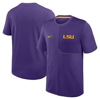 Men's Nike Purple LSU Tigers 2026 Sideline UV Dri-FIT Coaches Shirt