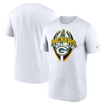 Men's Nike White Green Bay Packers Legend Icon Performance T-Shirt
