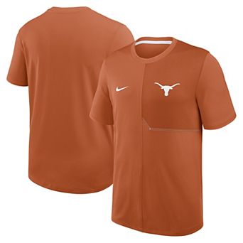Men's Nike Texas Orange Texas Longhorns 2026 Sideline UV Dri-FIT Coaches Shirt