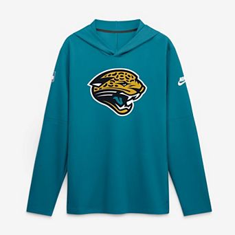 Men's Nike Teal Jacksonville Jaguars Sideline Dri-FIT Long Sleeve Hooded T-Shirt