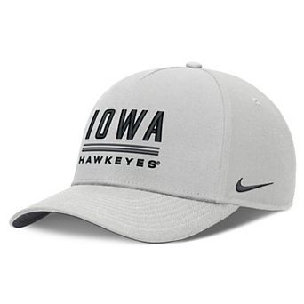 Men's Nike Gray Iowa Hawkeyes 2026 Sideline Dri-FIT Rise Adjustable Hat