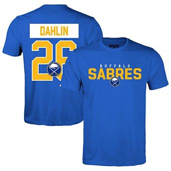 Men's Levelwear Rasmus Dahlin Royal Buffalo Sabres Richmond Name & Number T-Shirt