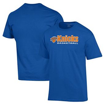 Men's Champion Blue New York Knicks Jersey T-Shirt
