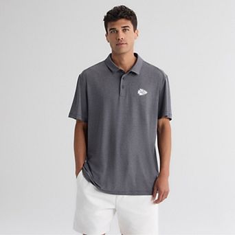 Men's Fanatics Charcoal Kansas City Chiefs Clutch Polo