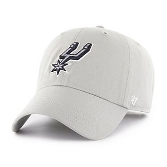 Men's '47 Silver San Antonio Spurs Clean Up Adjustable Hat