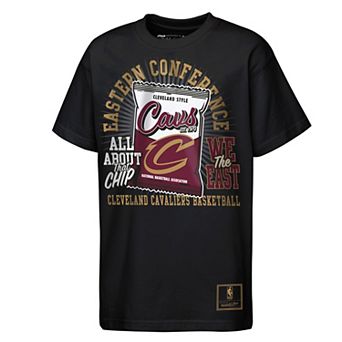 Youth Mitchell & Ness Black Cleveland Cavaliers All About the Chip Premium T-Shirt