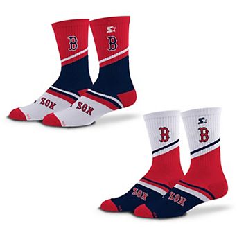 Unisex Starter Red/Navy Boston Red Sox Old School Two-Pack Crew Socks Set