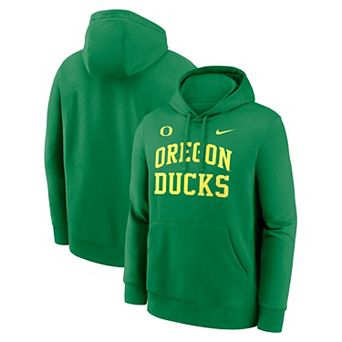 Men's Nike Green Oregon Ducks Primetime Arched Club Fleece Pullover Hoodie