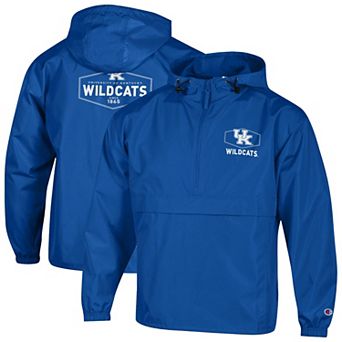 Men's Champion Royal Kentucky Wildcats Delay Packable Half-Zip Jacket