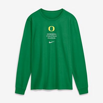 Men's Nike Green Oregon Ducks 2026 Sideline Dri-FIT Long Sleeve T-Shirt