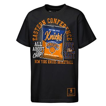 Youth Mitchell & Ness Black New York Knicks All About the Chip Premium T-Shirt