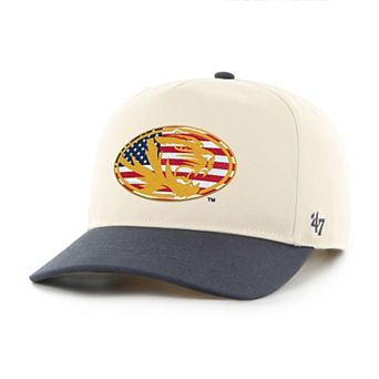 Men's '47 Natural/Navy Missouri Tigers Americana Flag Hitch Adjustable Hat