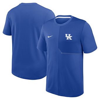 Men's Nike Royal Kentucky Wildcats 2026 Sideline UV Dri-FIT Coaches Shirt