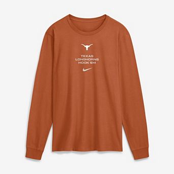 Men's Nike Texas Orange Texas Longhorns 2026 Sideline Dri-FIT Long Sleeve T-Shirt