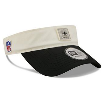 Men's New Era Cream/Black New Orleans Saints 2026 NFL Training Camp Adjustable Visor