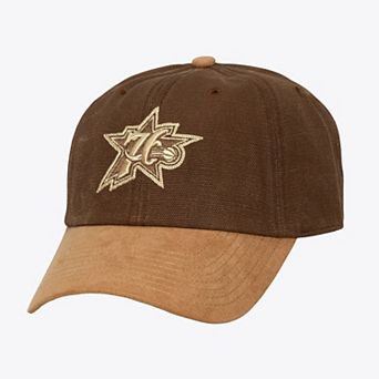 Women's Mitchell & Ness Brown Philadelphia 76ers Lux Chain Strapback Adjustable Hat