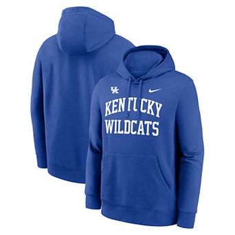 Men's Nike Royal Kentucky Wildcats Primetime Arched Club Fleece Pullover Hoodie