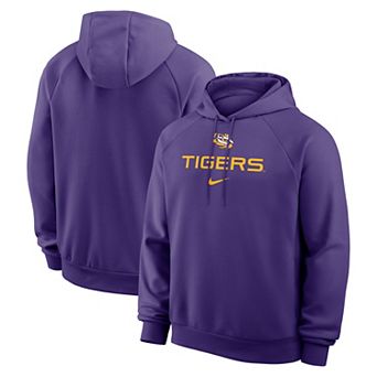 Men's Nike Purple LSU Tigers Premium Performance Raglan Dri-FIT Hoodie