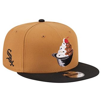 Men's New Era Khaki/Black Chicago White Sox Ice Cream 9FIFTY Snapback Hat