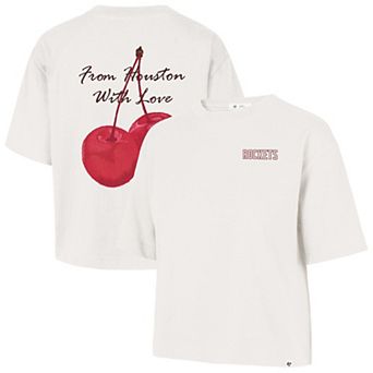 Women's '47 Cream Houston Rockets Love Letter Reed City T-Shirt