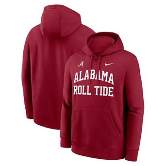 Men's Nike Crimson Alabama Crimson Tide Primetime Arched Club Fleece Pullover Hoodie