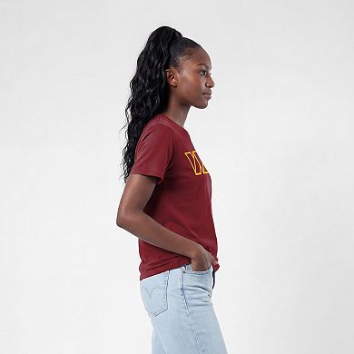 Women's Champion Burgundy Washington Commanders Logo T-Shirt
