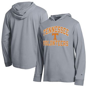 Men's Champion Heather Gray Tennessee Volunteers High Motor All-Star Long Sleeve Hooded T-Shirt