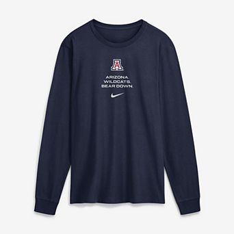 Men's Nike Navy Arizona Wildcats 2026 Sideline Dri-FIT Long Sleeve T-Shirt