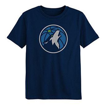 Preschool Outerstuff Navy Minnesota Timberwolves Primary Logo T-Shirt