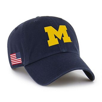Men's '47 Navy Michigan Wolverines Americana Heritage Clean Up Adjustable Hat