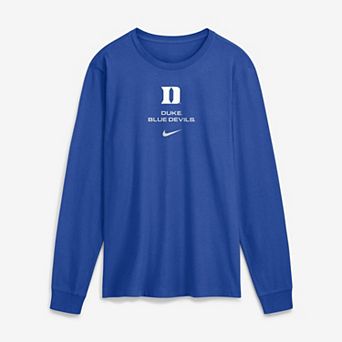 Men's Nike Royal Duke Blue Devils 2026 Sideline Dri-FIT Long Sleeve T-Shirt