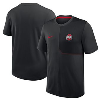 Men's Nike Black Ohio State Buckeyes 2026 Sideline UV Dri-FIT Coaches Shirt