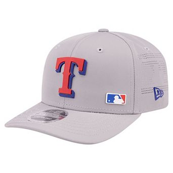 Men's New Era Gray Texas Rangers Laser Perforated 9SEVENTY Adjustable Hat