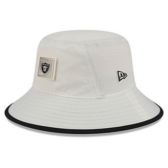 Men's New Era Cream Las Vegas Raiders 2026 NFL Training Camp Sport Bucket Hat