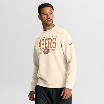 Men's Nike Natural San Francisco 49ers Always Reppin' Club Sweatshirt