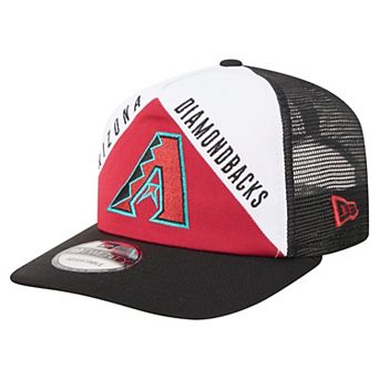 Men's New Era White/Black Arizona Diamondbacks Retro Cut 19TWENTY Adjustable Trucker Hat