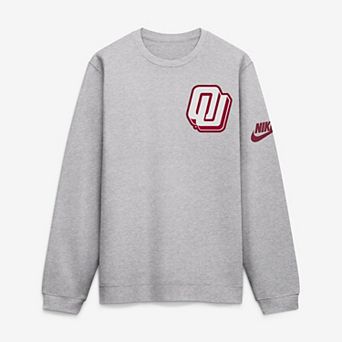 Men's Nike Heather Gray Oklahoma Sooners Legacy Sweatshirt