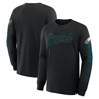 Men's Fanatics Black Philadelphia Eagles Legacy Long Sleeve T-Shirt