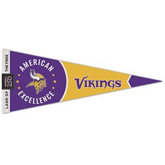 "WinCraft Minnesota Vikings 12"" x 30"" America 250 Premium Pennant"