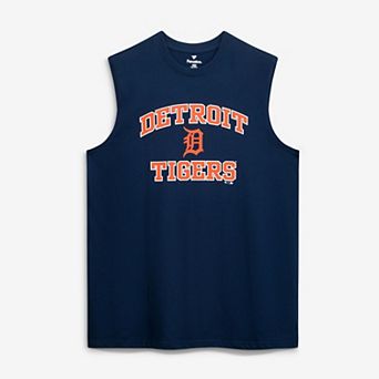 Men's Fanatics Navy Detroit Tigers Big & Tall Heart & Soul Muscle Tank Top