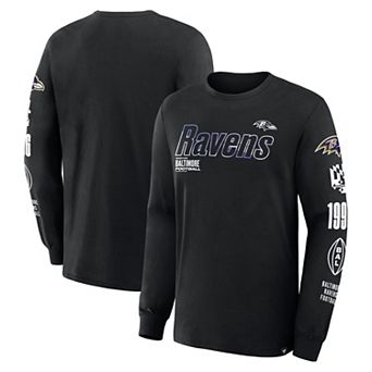 Men's Fanatics Black Baltimore Ravens Legacy Long Sleeve T-Shirt