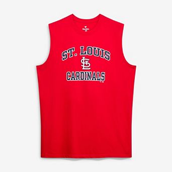 Men's Fanatics Red St. Louis Cardinals Big & Tall Heart & Soul Muscle Tank Top