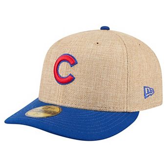 Men's New Era Natural/Royal Chicago Cubs Twine 59FIFTY Fitted Hat