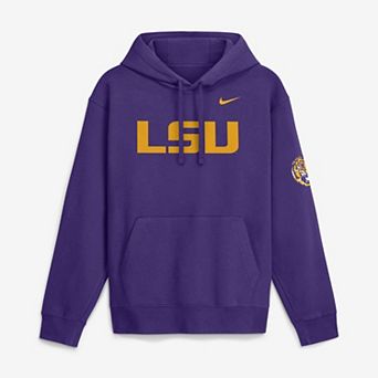 Men's Nike Purple LSU Tigers 2026 Sideline Club Fleece Hoodie