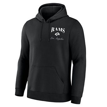 Men's Fanatics Black Los Angeles Rams Nightfall Long Sleeve Fleece Hoodie