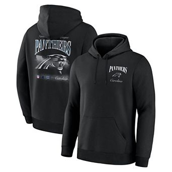 Men's Fanatics Black Carolina Panthers Nightfall Long Sleeve Fleece Hoodie