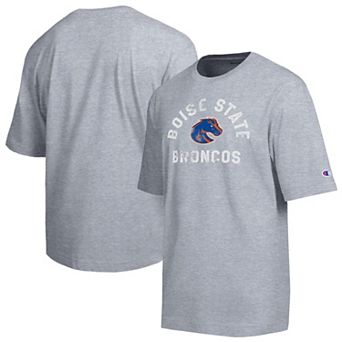 Men's Champion Heather Gray Boise State Broncos Weathered Team T-Shirt