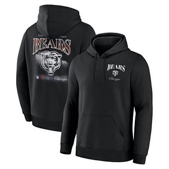 Men's Fanatics Black Chicago Bears Nightfall Long Sleeve Fleece Hoodie