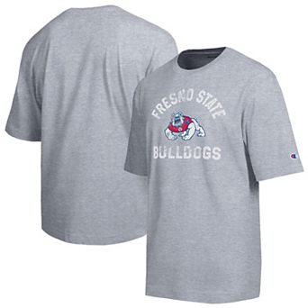 Men's Champion Heather Gray Fresno State Bulldogs Weathered Team T-Shirt