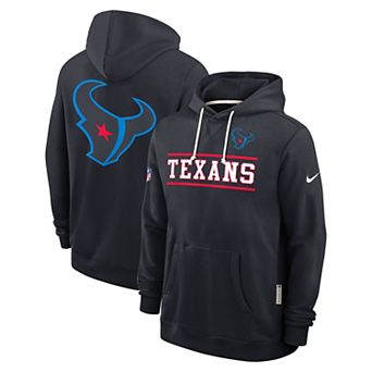 Men's Nike Navy Houston Texans Alt Sideline Standard Issue Dri-FIT Hoodie